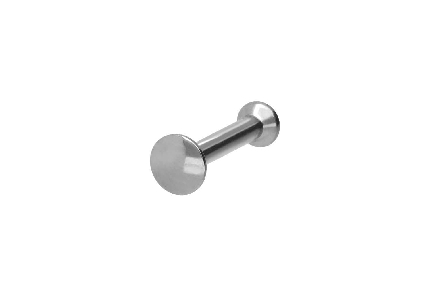Titan Triple Piercing Mini Labret mit Innengewinde FLAT-DISC